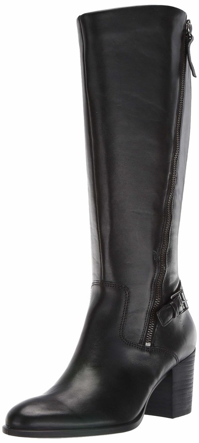 ecco black knee high boots