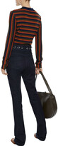 Thumbnail for your product : VVB Whipstitched mid-rise bootcut jeans