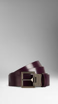 Thumbnail for your product : Burberry Military Pin Buckle Leather Belt