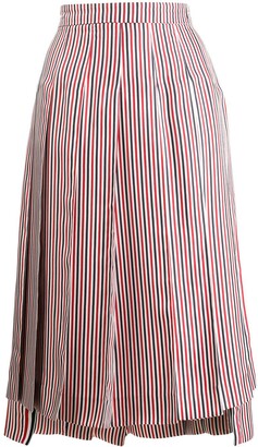 Thom Browne RWB silk lining skirt
