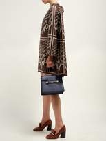 Thumbnail for your product : Valentino Uptown Leather Top Handle Bag - Womens - Navy