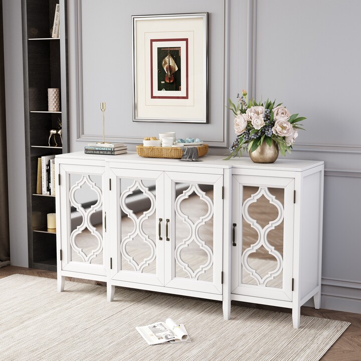 59.8'' Modern Mirrored Console Table Sideboard ShopStyle