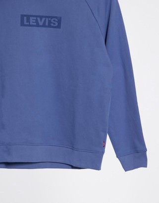 Levi's graphic crew sweatshirt in blue