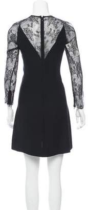 Valentino Lace Sleeve Silk Dress w/ Tags