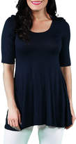 Thumbnail for your product : 24/7 Comfort Apparel 3/4 Sleeve Tunic Top