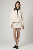 Thumbnail for your product : Topshop Premium textured ovoid jacket