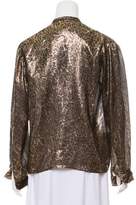 Thumbnail for your product : Chanel Long Sleeve Brocade Top