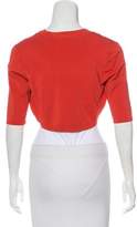 Thumbnail for your product : Lela Rose Cropped Short Sleeve Cardigan w/ Tags