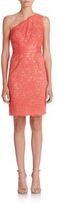Thumbnail for your product : Laundry by Shelli Segal One-Shoulder Lace Dress