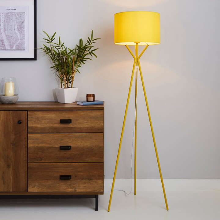 Dunelm Drei Tripod Ochre Floor Lamp Ochre ShopStyle