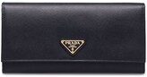 Thumbnail for your product : Prada Logo Plaque Wallet