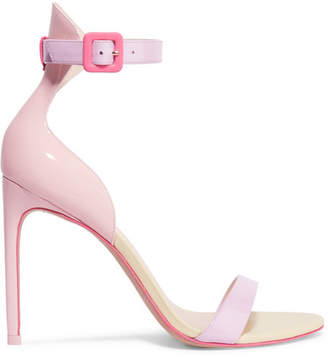 Sophia Webster Nicole Color-block Patent-leather Sandals - Pink
