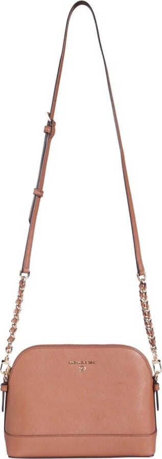 Jet Set Charm Dome Logo and Faux Leather Crossbody