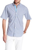 Thumbnail for your product : Tailorbyrd Nevada Falls Short Sleeve Print Trim Fit Shirt