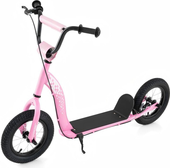 Hongge Adjustable Kick Scooter with Inflatable Tires and Rear Brake