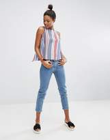 Thumbnail for your product : Monki Stripe Singlet Top
