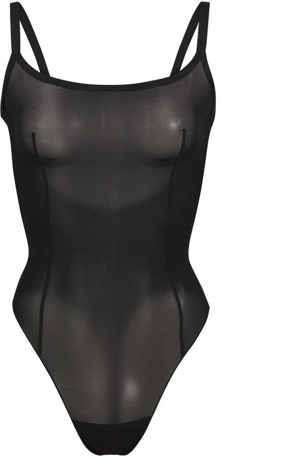 SKIMS Power Mesh Bodysuit ShopStyle Plus Size Intimates