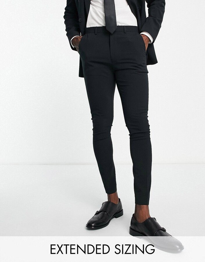 ASOS DESIGN super skinny suit pants in black ShopStyle