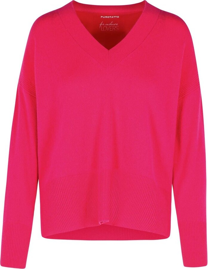 Purotatto V-Neck Ribbed Knitwear