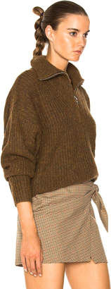 Etoile Isabel Marant Declan Grunge Knit Turtleneck Sweater