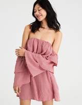 Thumbnail for your product : American Eagle Outfitters AE Triple Ruffle Off-The-Shoulder Dress