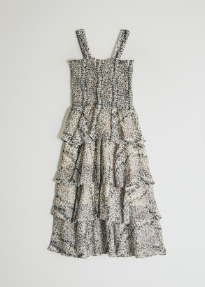 Farrow Women's Aimee Floral Dress in Cream, Size Small | Spandex