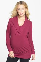 Thumbnail for your product : Japanese Weekend Shawl Collar Maternity Top