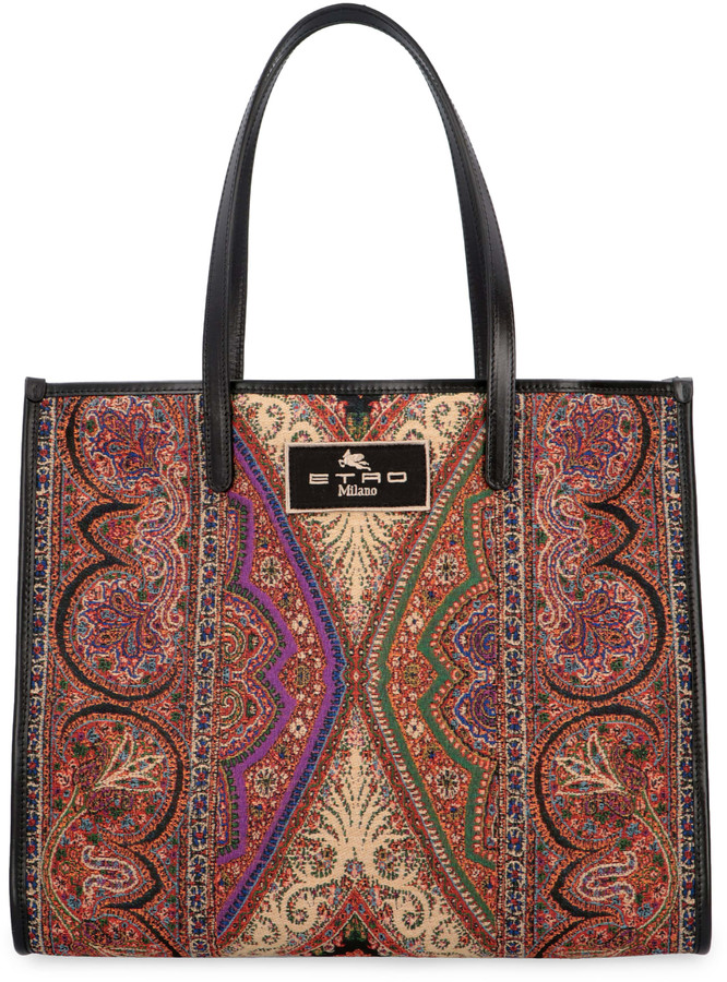 Etro Old School Canvas Tote Bag ShopStyle