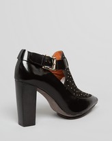 Thumbnail for your product : Rebecca Minkoff Pointed Toe Studded Booties - Gio Too High Heel