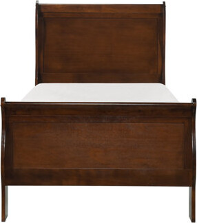 Alwyn Home Classic Louis Philipe Style Bed 1Pc Traditional Design Bedroom Furniture Sleigh Bed