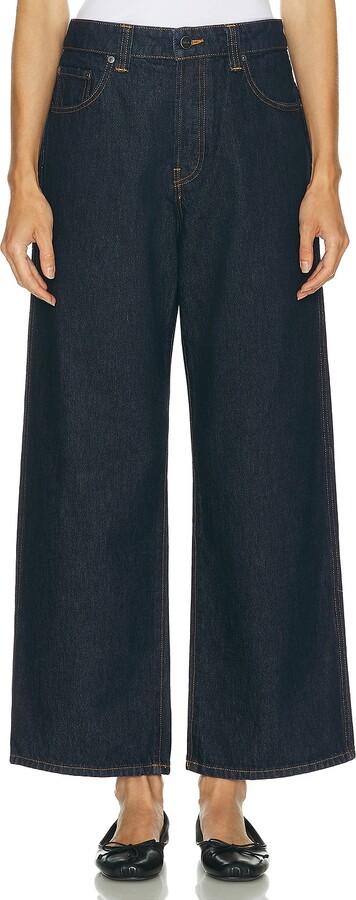 KHAITE Winslow Flare Leg in Blue