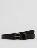 Thumbnail for your product : ASOS DESIGN faux leather super skinny belt in black