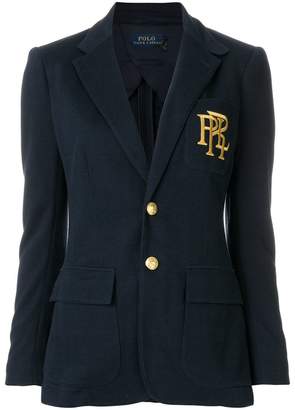 Polo Ralph Lauren embroidered single breasted blazer