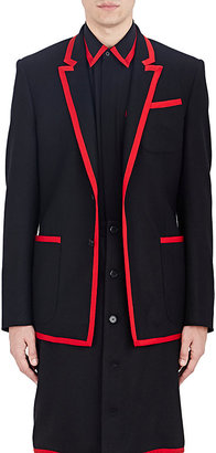 Givenchy MEN'S GROSGRAIN-TRIMMED FLANNEL TWO-BUTTON SPORTCOAT
