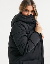 Thumbnail for your product : Object Longline puffer Coat in black