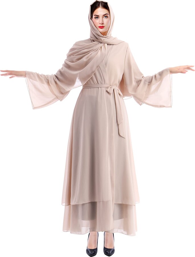 Eid Abaya For Women Women's Muslim Prayer Dress Hijab Scarf
