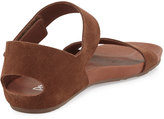 Thumbnail for your product : Pedro Garcia Juci Suede Flat Sandal, Chocolate