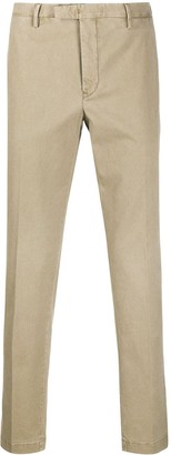 cropped slim fit chino pants