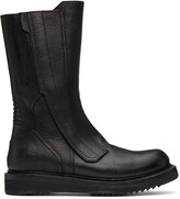 Thumbnail for your product : Rick Owens Black Motocross Biker Mid-Calf Boots