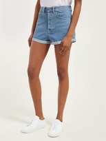 Thumbnail for your product : Raey Low Cut-off Denim Shorts - Light Blue