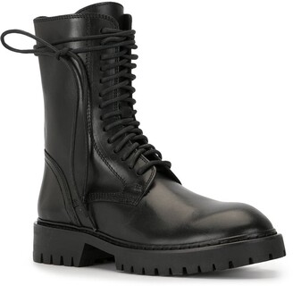 Ann Demeulemeester Lace-Up Military Boots