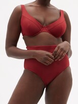 Thumbnail for your product : FORM AND FOLD The Line Underwired D-g Bikini Top - Red