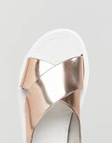 Thumbnail for your product : ASOS Design Frequent Jelly Flat Sandals
