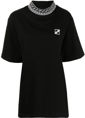 we11done high-neck T-shirt