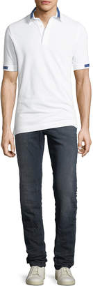Kiton Men's Limited Edition Dark-Wash Straight-Leg Jeans with D-Ring Belt