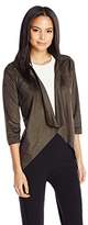 Thumbnail for your product : Vero Moda Women's Merry Faux Suede Drapey Front Blazer