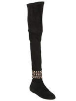 Thumbnail for your product : Alaia 10mm Suede Over-The-Knee Boots