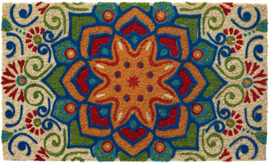 Home Furnishings by Larry Traverso Star of India 30 in. x 18 in. Non-Slip Outdoor Door Mat