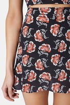 Thumbnail for your product : Topshop Floral Print Silk Skirt