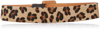 Maison Vaincourt Leopard-Print Calf Hair Belt